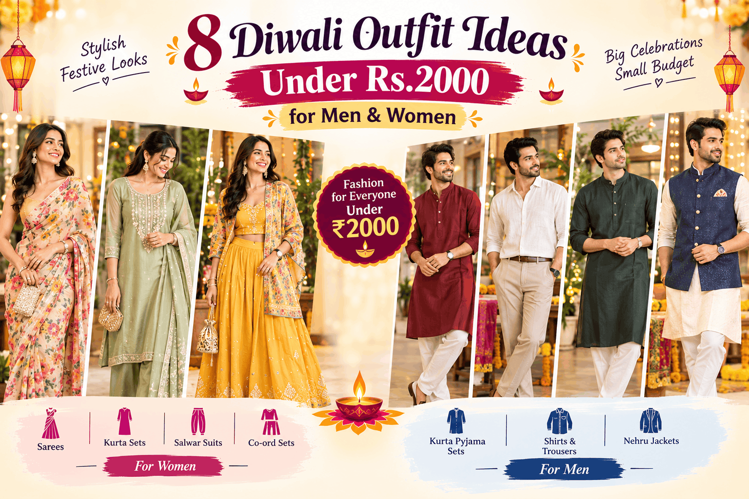 Diwali outfit ideas under 2000